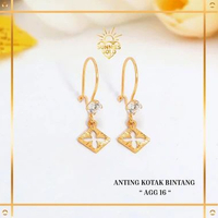 ANTING EMAS BINTANG KADAR 8K (375) ANTING EMAS KODE AGG 16 SUNNIES GOLD 8K