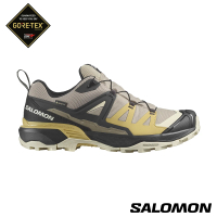 salomon官方直營 男 X ULTRA 360 Goretex 低筒登山鞋(復古卡其/黑/綠)