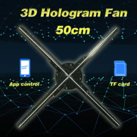 50cm 3d hologram fan hologram effect holographic advertising light 3D led fan hologram display air image wifi app control