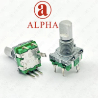 1 PCS ALPHA Aihua EC11 type 20 positioning 20 pulse with push switch car encoder audio shaft length 15mm