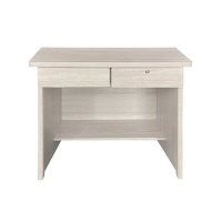 AS DESIGN雅司家具-卡洛琳3尺兩抽帶鎖白漂流木色書桌-90x57x75cm(兩色可選)