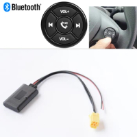 For Alpha_Fiat_Lancia_SMART_451AUX Line Buchse_SteckerAUX Bluetooth Audio Steering Wheel Button Control Decoder
