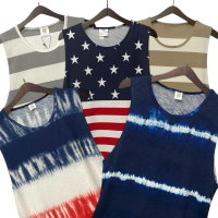Singlet tanktop lekbong vest pria Kaos kutung dalam Katun Spandex Premium Pantai santai singlet gym 