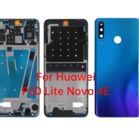 Replacement For Huawei P30 Lite Nova 4E Middle Frame Front Lcd Housing Battery Back Cover Bezel Plate Chassis 48MP 6GB