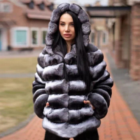 Fur Coat With Hood Rex Rabbit Fur Coat Real Chinchilla Fur Coat Women Real Rabbit Fur Coat Women Real Fur Jacket For Women Coat