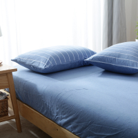 ผ้าปูที่นอนแบบญี่ปุ่น สีเรียบ ผ้าฝ้าย แบบกระชับ ขนาดเดี่ยว คิ้ง คิ้ง (3.5/4/5/6 ฟุต)