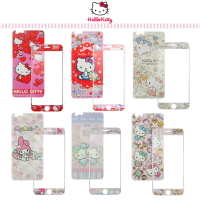 正版授權 三麗鷗 Hello Kitty Apple iPhone 6 / 6S (4.7吋) 鋼化玻璃保護貼(正面+反面) 強化/9H 硬度/手機保護貼/凱蒂貓/美樂蒂 Melody