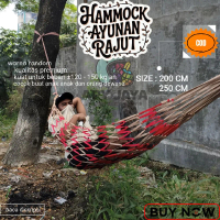 apy_jaya ayunan rajut kuat •hammock• tali webbing• ayunan jaring pohon gantung Outdoor