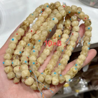 Wholesale Ox Bone Passion Fruit Seed Spell Point Turquoise Beads Bracelet