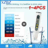 1~4PCS Meter Water Quality Test Pen Automatic Calibration 0-990ppm Purity PPM Digital Water Analysis for Swimming Pools