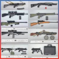 1/6 L96A1 SR-25 Sniper Rifle UMP45 SMG LMG 5.56 Machine Gun G3 L42A1 M870 Shotgun MP5K Briefcase Gun Model Toys For 12 " Figures