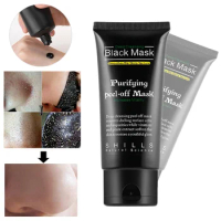 Bamboo Charcoal New Suction Face Deep Cleansing Black Mud Mask Blackhead Remover Peel-Off Mask Easy To Pull Out Blackheads