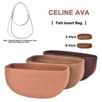 EverToner Fits For CELINE-AVA Armpit Underarm Shoulder Bag Liner Bag Felt Cloth Travel Insert Cosmetic Bag Women Makeup Storage