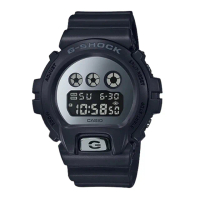 【CASIO 卡西歐】G-SHOCK 炫目電子男錶 樹脂錶帶 銀色鏡面錶盤 防水200米(DW-6900MMA-1D)