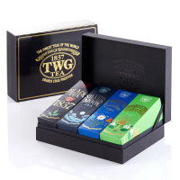 【TWG Tea】時尚茶罐四入禮盒組 1837紅茶+銀月綠茶+法式伯爵茶+摩洛哥薄荷綠茶