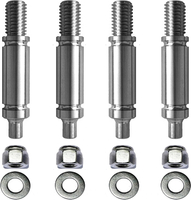 Upgraded GOOSUROO W 10359271   W. 10359272   Dryer Front Back Drum Support Roller Shaft kit Left and