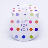 Just for You Gift Tags Polka Dot White Paper Tag Cards Labels Wedding Birthday Christmas Party Packaging Supplies Decoration