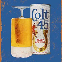 Metal Sign - 1970 Colt 45 Malt Liquor - Vintage Look