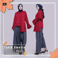 TUNIK AMELIA - TUNIK POLOS BAHAN TOYOBO