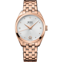 MIDO 美度 官方授權 Belluna Royal真鑽機械女錶 M0243073303600-33mm