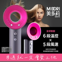 MIDORI美多莉 高風速溫控負離子吹風機(桃紅)MDR-1420PK