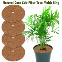 Thick Flower Pot Disc Mat Waterproof Natural Coconut Fiber Anti Grass Tree Guard Mat Flower Pot Leak-proof Mat Planters