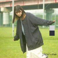 【plain-me】SAAKO S LOGO 長版棒球鋪棉外套 SAA1110-242(女款 共2色 鋪棉 長版 女外套 休閒外套)