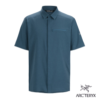 【Arcteryx 始祖鳥官方直營】男 Skyline 抗 UV 短襯衫 寧靜雜綠