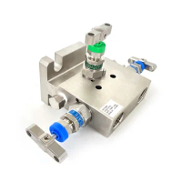 Instrumentation valve parker needle valve 3 valve manifold high pressure stainless steel SS316 swagelok 3 way manifold