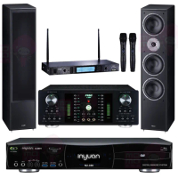 【音圓】S-2001 N2-350+FNSD A-300N+TR-5600+Monitor Supreme 2002(點歌機4TB+擴大機+無線麥克風+喇叭)