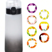 650ml Flavored Water Bottle with 1 Flavour Pods Air Water Up Bottle Frosted Black Air Starter Up Set Water Cup for Camping Sport
