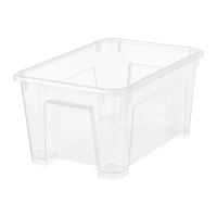 SAMLA 收納盒, 透明, 28x19x14 公分/5 公升