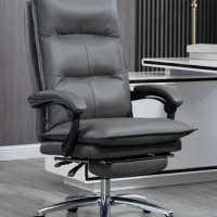 Senior Commerce Office Chair Leather Electric Massage Boss Work Gaming Chair Executive Silla De Escritorio Office Furniture LVOC