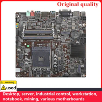 Used MINI ITX For Onda A320-IPC For AMD A320 AM4 32G motherboard HDMI VGA DC 19V 7A NAS HTPC M.2 SATA Mainboard