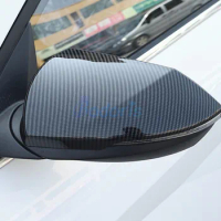 For Hyundai Elantra CN7 2020 2021 Carbon Fiber Color Side Mirror Cover Rearview Caps Shell Rear View Panels Auto Accessories