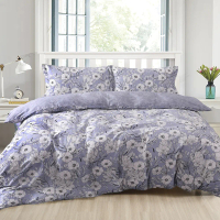 Aussino Contempo Amara 100% Cotton Fitted Sheet Set / Quilt Cover Set - Elegant, Feminine Design wit