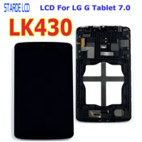STARDE Replacement LCD For LG G Tablet 7.0 LK430 LCD Display Touch Screen Digitizer Assembly with Frame 7"