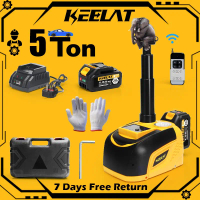 Hot Sale KEELAT 20V 5 Ton Electric Hydraulic Jack Cordless Jack with Battery Hydraulic Car Floor Jac