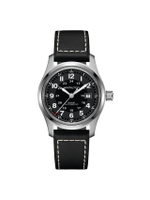 นาฬิกาข้อมือผู้ชาย Khaki Field Auto 42 mm รุ่น H70605733 สีดำ