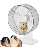 Silent Hamster Wheel Quiet Spinner Small Animal Running Wheel Safe Durable Hamster Spinner With Height Adjustable Stand for pets
