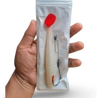 (PAKET SOFT LURE) PADDLE POP & WORM HOOK CASTEM 14 cm 19 gram, lure memancing casting ikan toman dan
