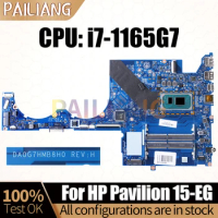 For HP Pavilion 15-EG Notebook Mainboard Laptop DA0G7HMB8H0 i7-1165G7 M16350-601 Motherboard Full Tested