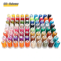 80 Brother Colors Set Premium Polyester Embroidery Thread 500M (550Y) Each Spool Brother Babylock Janome Singer Home Machine
