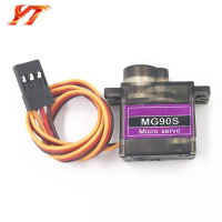 Servo bánh răng kim loại, MG90S, 9g, Servo RC cổ điển cho máy bay điều khiển từ xa và mô hình cánh c