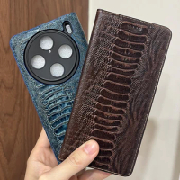 Magnet Genuine Leather Skin Flip Wallet Book Phone Case Cover On For Vivo X70 X80 X90 X100 X100s Pro Plus Ultra X 100 s 256/512
