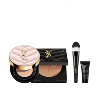 【YSL】官方直營 超模光感持久底妝組(粉氣墊12g +蜜粉餅)