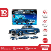 Baru - Mattel Brick Shop Hot Wheels Mercedes-Benz 300 SL Building Set - Mainan Balok Susun