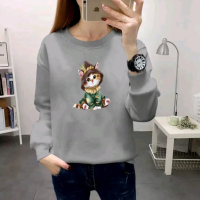 Kaos oblong wanita lengan panjang 90rb dapat 4 GBR CT bunga keren