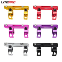 Litepro Hollow Bottle Cage Holder 33.9 34.9mm For Brompton Bike Head Tube Water Cup Adapter For Birdy Bicycle Seatpost