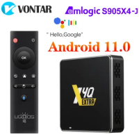 UGOOS X4Q Extra LPDDR4 4GB 128GB TV Box Android 11 Winevine L1 Amlogic S905X4 1000M BT 4K Google Voice 2G 16G 32G X4Q Cube Pro